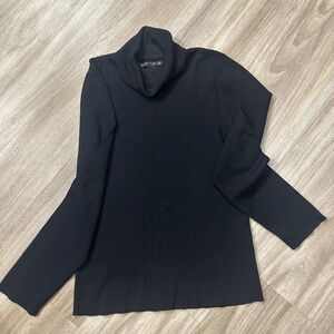 INC International Concepts Black Cowl Neck Sweater